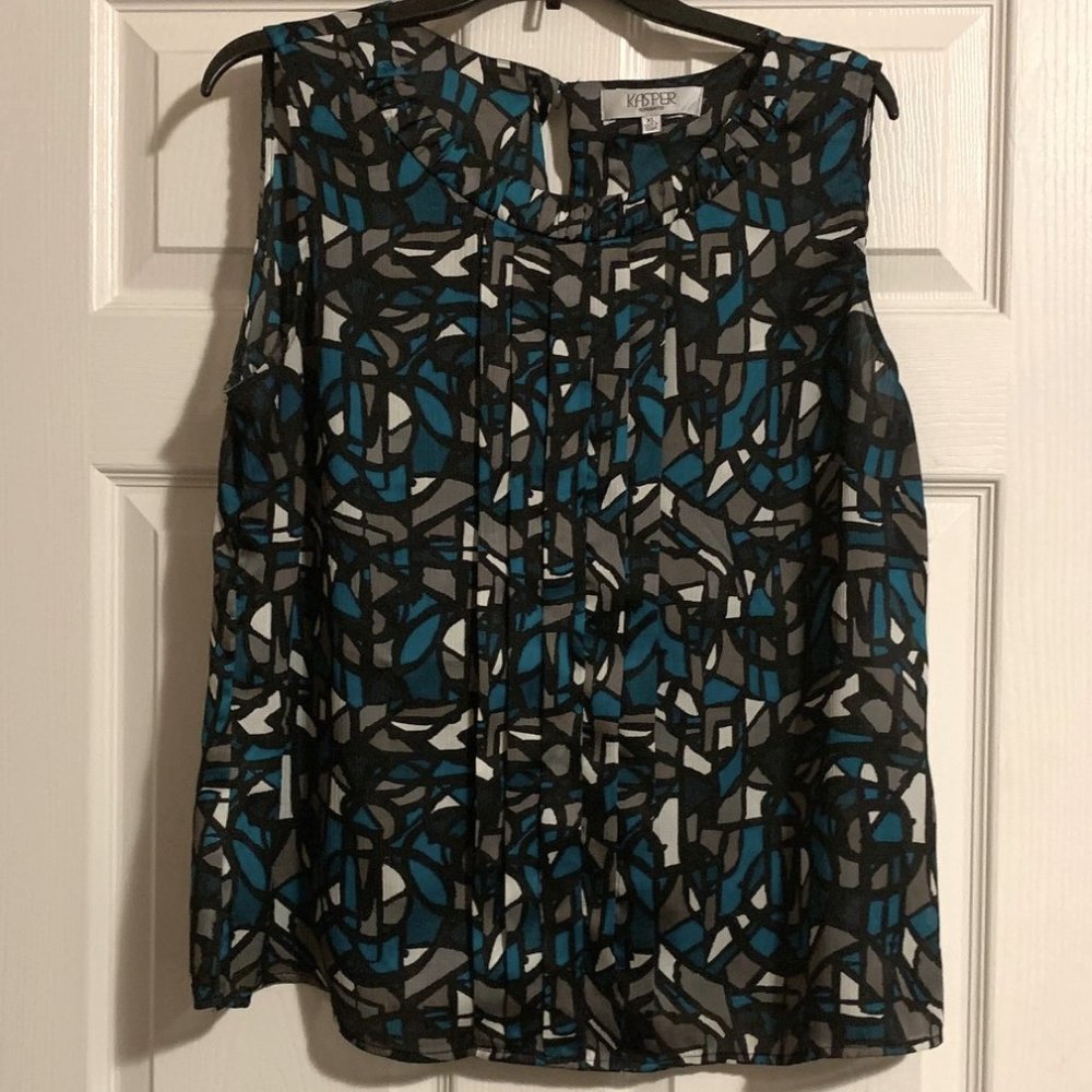 Kasper XL Sleeveless Career Blouse Like New